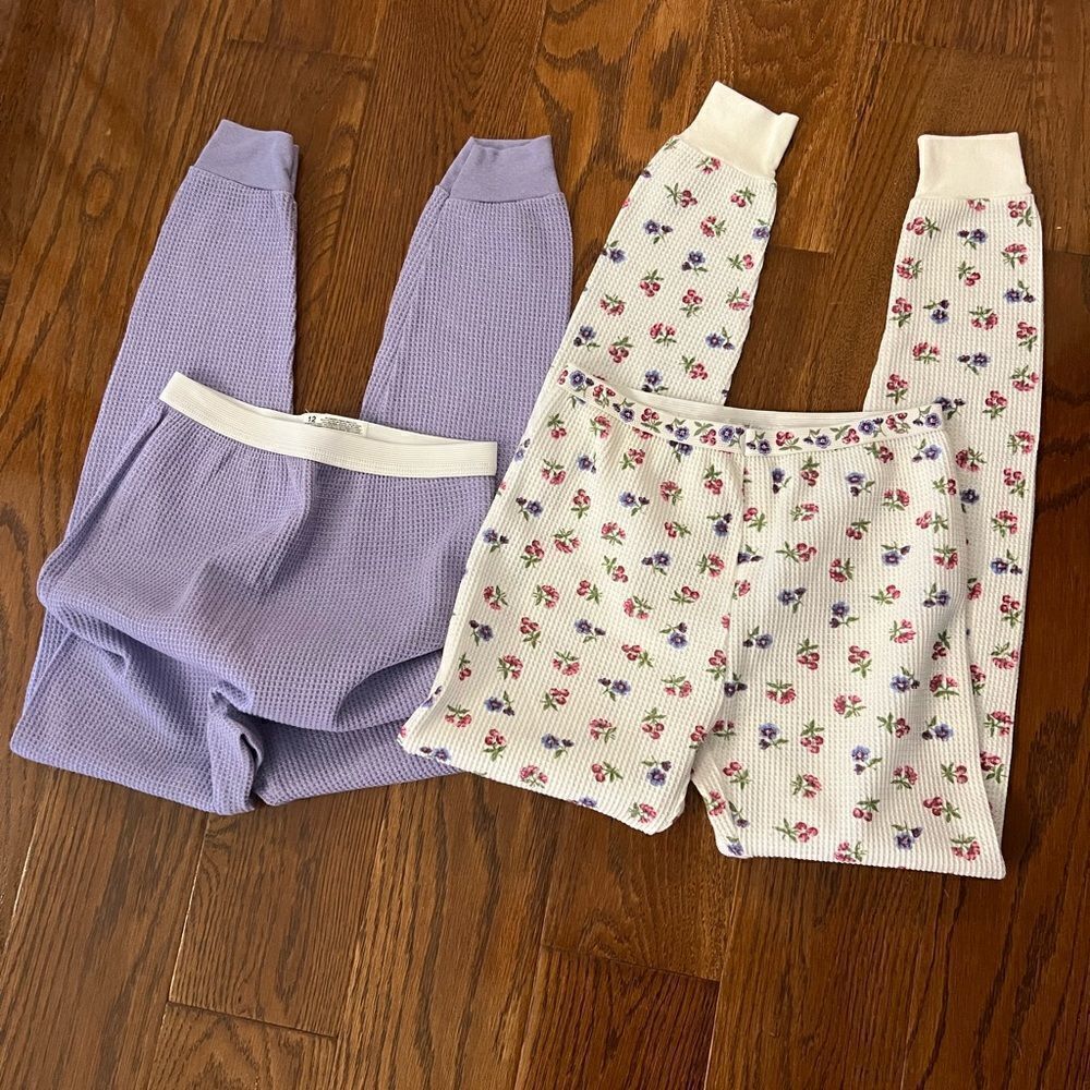 Vintage girls thermal leggings size 12 and 14/16